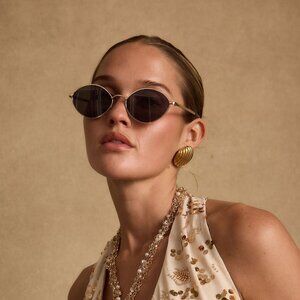 12th Tribe Tide Gold Sunglasses Size O/SO/S